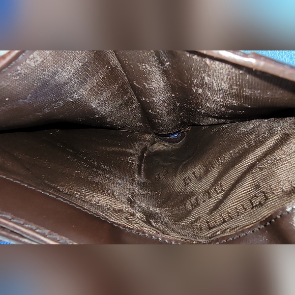 Burberry Beige/Brown Haymarket Check Coated Canvas & Leather Flap Bifold Wallet - Picture 6 of 13